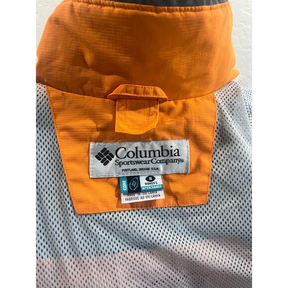 Columbia Omni-Tech Women’s Interchange Jacket XL Orange Gray Waterproof - Picture 7 of 13